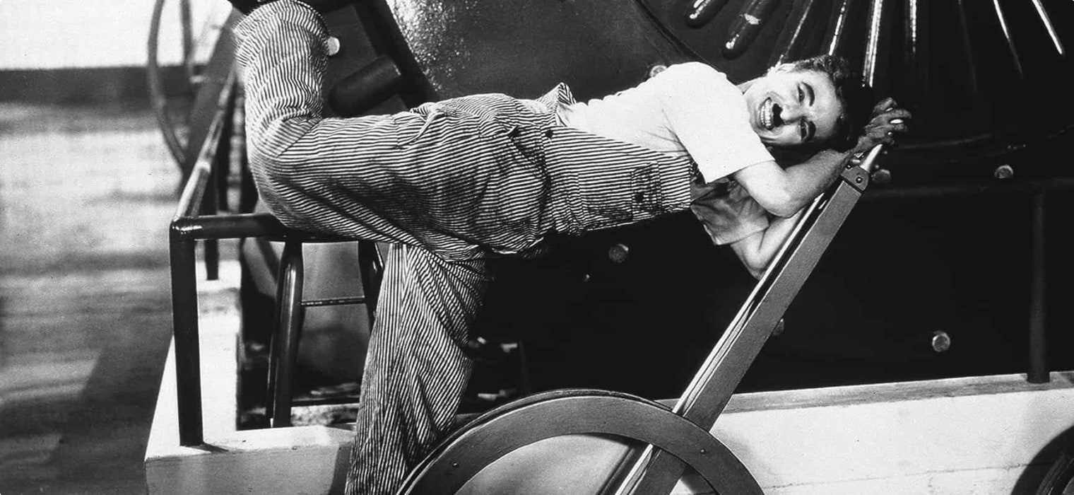 Charlie Chaplin - Modern Times movie scene