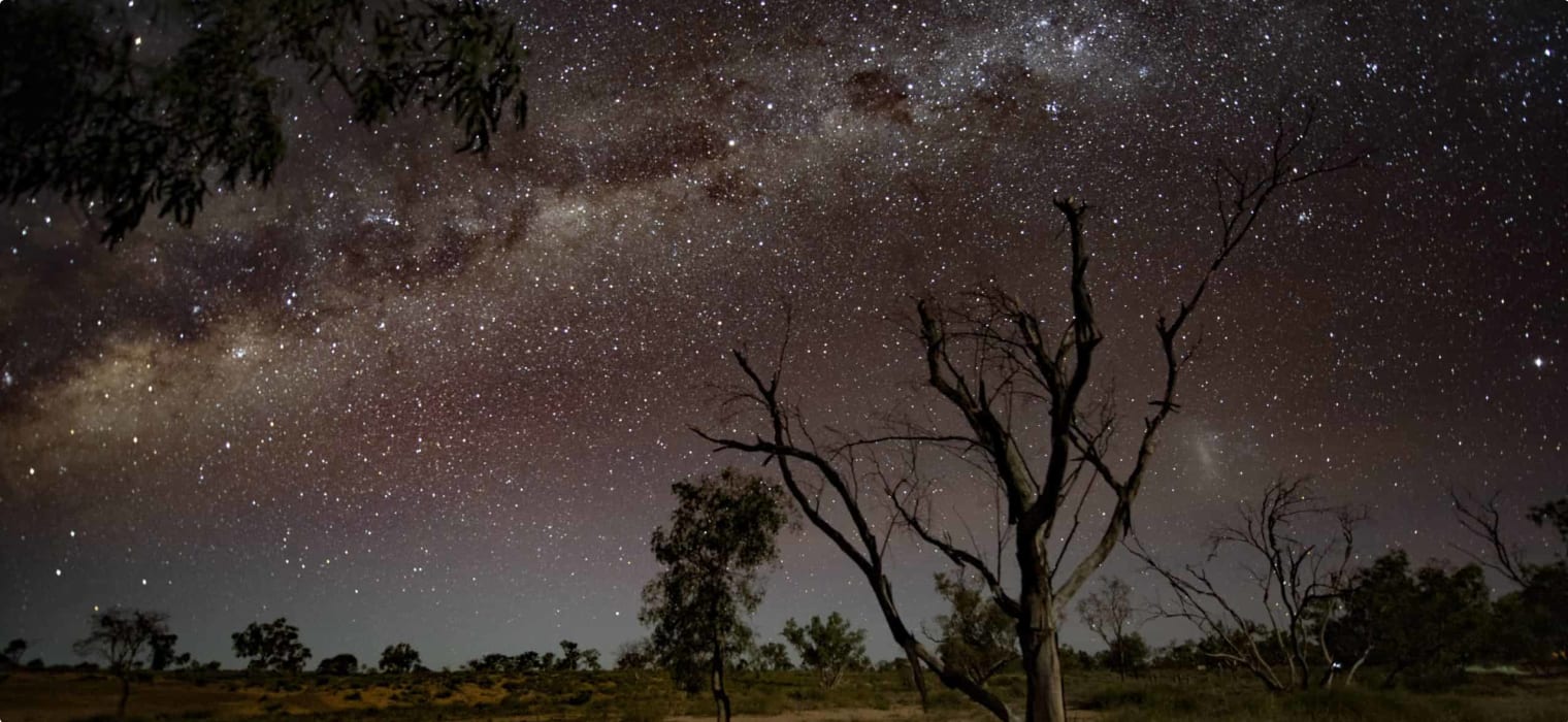 Milky Way viewed in Outback Queensland