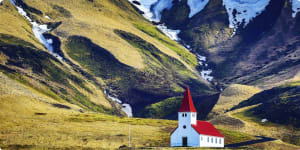 Iceland church in Vik