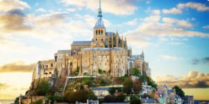 mount of Mont Saint Michel, France