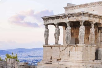 Erechtheion in Acropolis of Athens, Greece