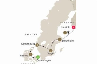 Map of Scandinavian Design tour