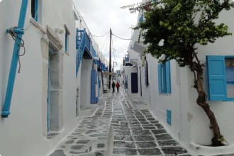 Mykonos street greece