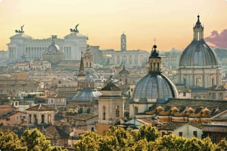 View from Castel Sant'Angelo, Rome, Italy