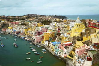 Island Procida near Naples, Italy