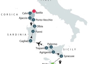 Malta, Sicily, Corsica - Western Mediterranean Islands