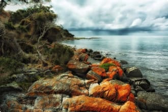 Tasmanian coastline