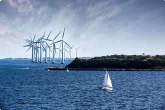 Windfarm Copenghagen Denmark Sweden