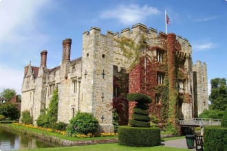 British garden castle moat