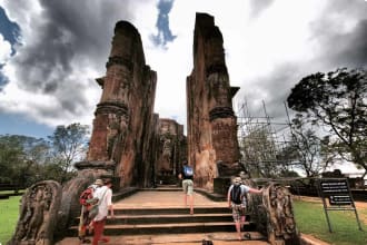 Lankatilaka Vihara ruins in Polonnaruwa, Sri Lanka