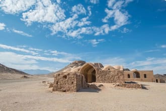 Towers of silence in Yazd, Iran