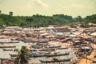 West Africa tour - fisherman village in Ghana