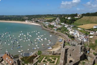 Guernsey village seaside