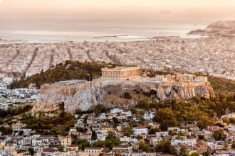 Greece, Acropolis, Sunset, Athens