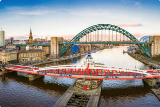 Newcastle River Tyne and City Panorama