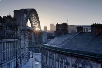 The Quayside at Newcastle upon Tyne and Gateshead