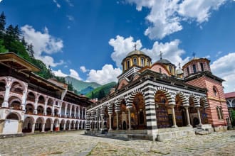 Rila monastery, a famous monastery in Bulgaria.