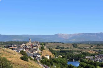 view of Puebla de Sanabria, Zamora province, Castilla-Leon, Spain