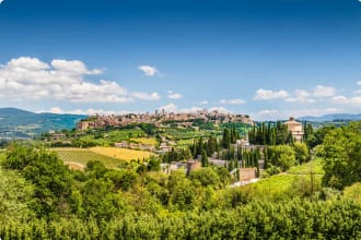 Beautiful view of the old town of Orvieto, Umbria, Italy