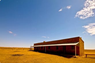 Old Ghan Railway Station Ruins