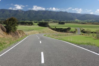 Winding Country Road, New Zealand