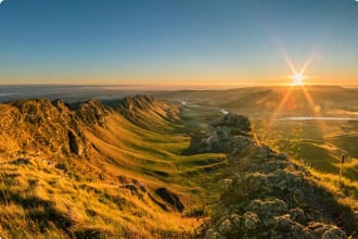 Sunrise at Te Mata Peak, Napier, Hawkes Bay