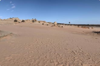Wall of China - UNESCO World heritage site; Mungo National Park