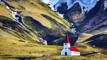 Iceland church in Vik