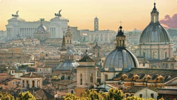 View from Castel Sant'Angelo, Rome, Italy