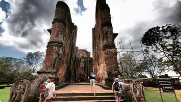 Lankatilaka Vihara ruins in Polonnaruwa, Sri Lanka