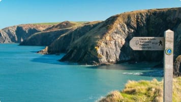 Exploring Wales on foot, mature travellers small group walking tours