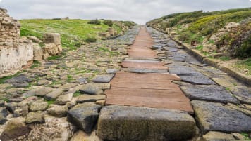 A well preserved Roman road.