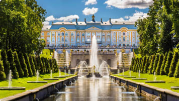 View of the Peterhof Grand Palace - Russia