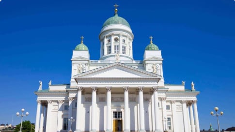 Cathedral on Senate Square Helsinki, Finland