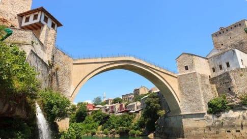 Stari Most in the city of Mostar