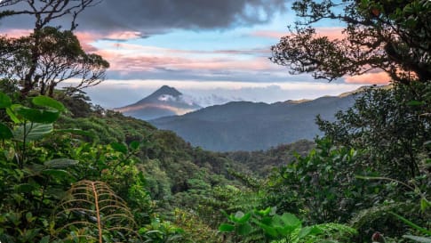 Arenal Volcano as seen from Monteverde Costa Rica