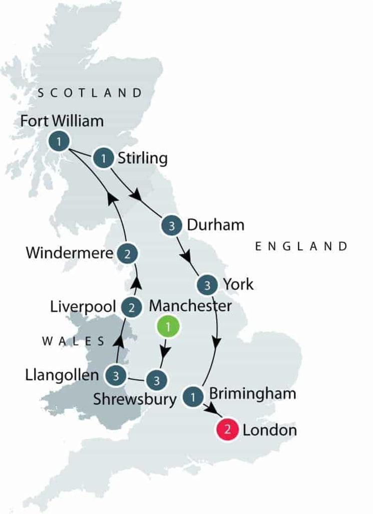 Canals and Railways in the Industrial Revolution Tour | Tours for Seniors in Britain itinerary