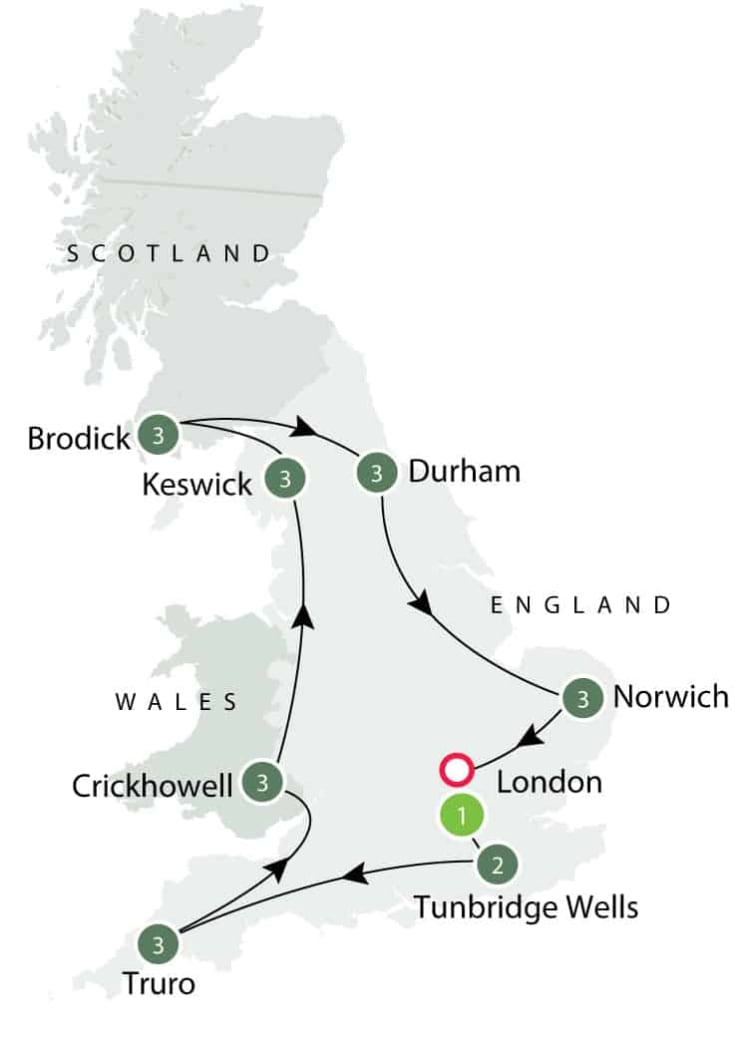 Rural Britain | Walking Small Group Tour itinerary