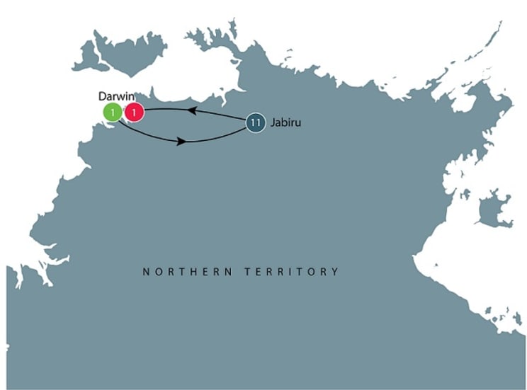Darwin and Kakadu small group tour itinerary