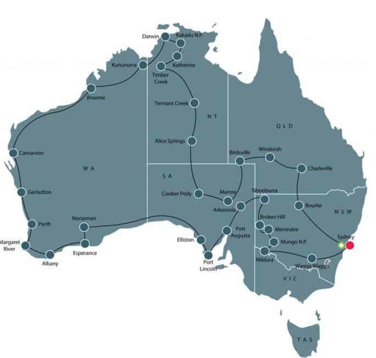 Long tour of Australia for a small group itinerary