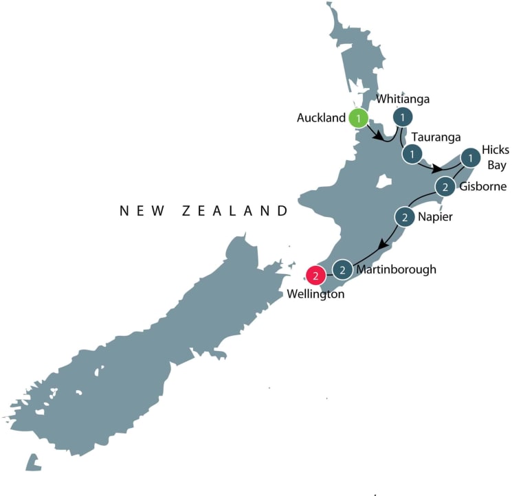 Small group tour of New Zealand's North Island itinerary