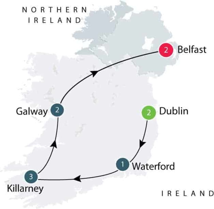 Gardens of Ireland Small Group Tour itinerary