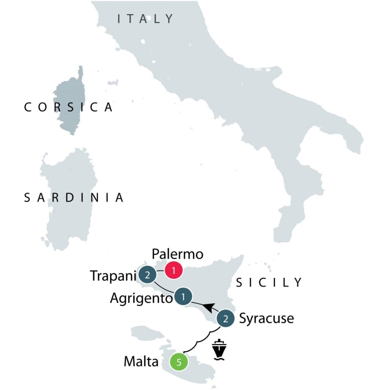 Malta & Sicily - Mediterranean Islands small group tour itinerary