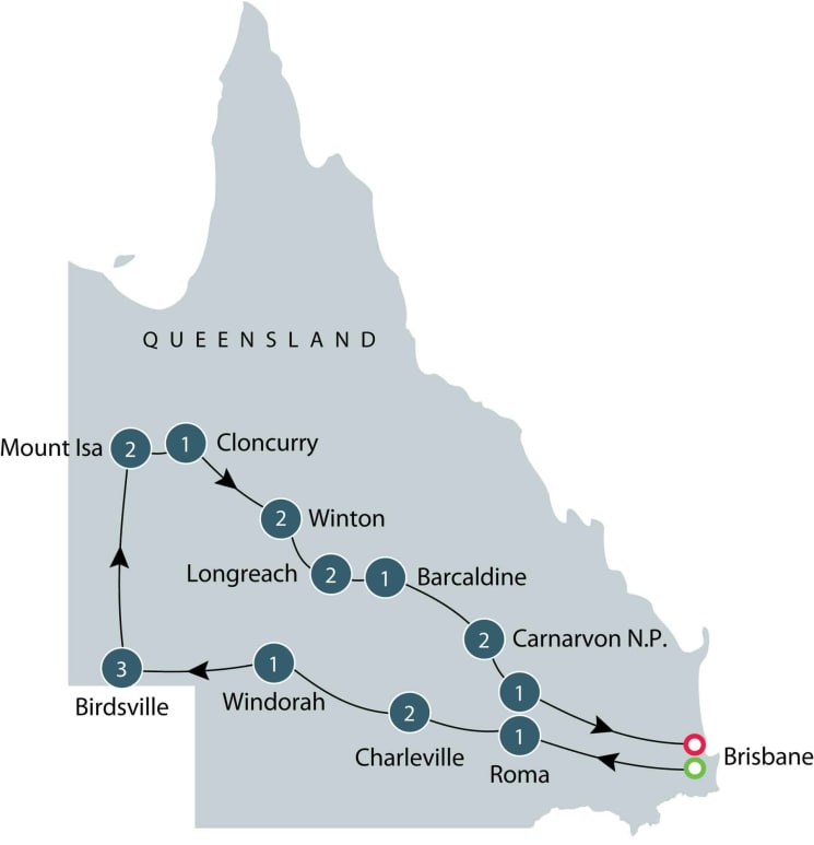 Small group tour of Queensland itinerary
