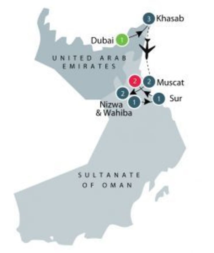 Discover Oman itinerary