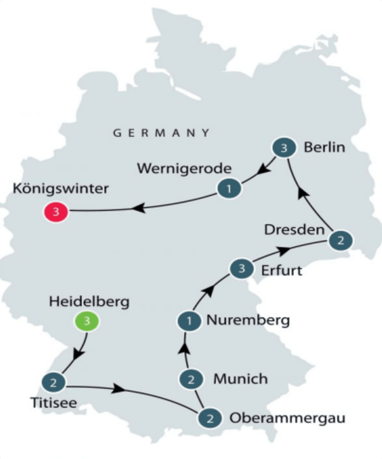 Contemporary Germany small group tour itinerary