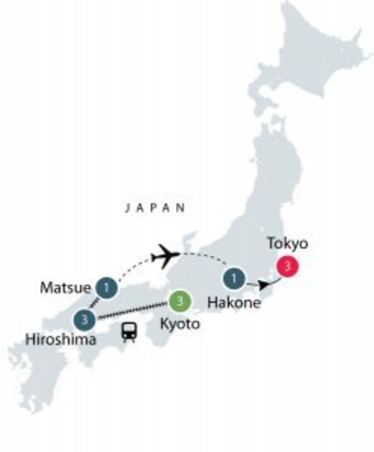 Japan Odyssey - Small Group Tours for Mature Travellers itinerary