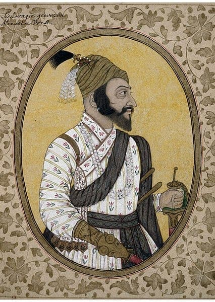 Portrait of Maratha Emperor Shivaji