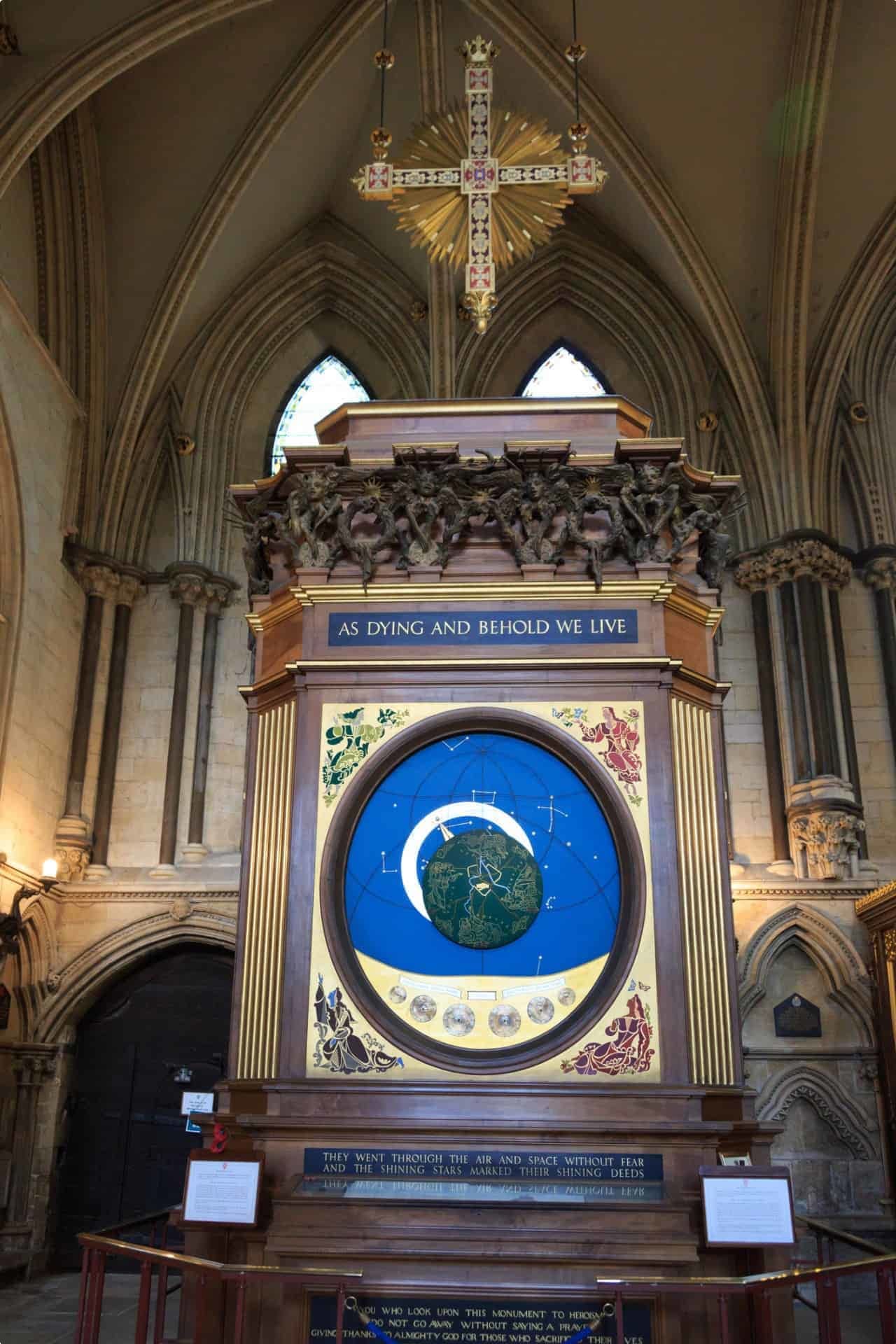 Astronomical clock, York Minster