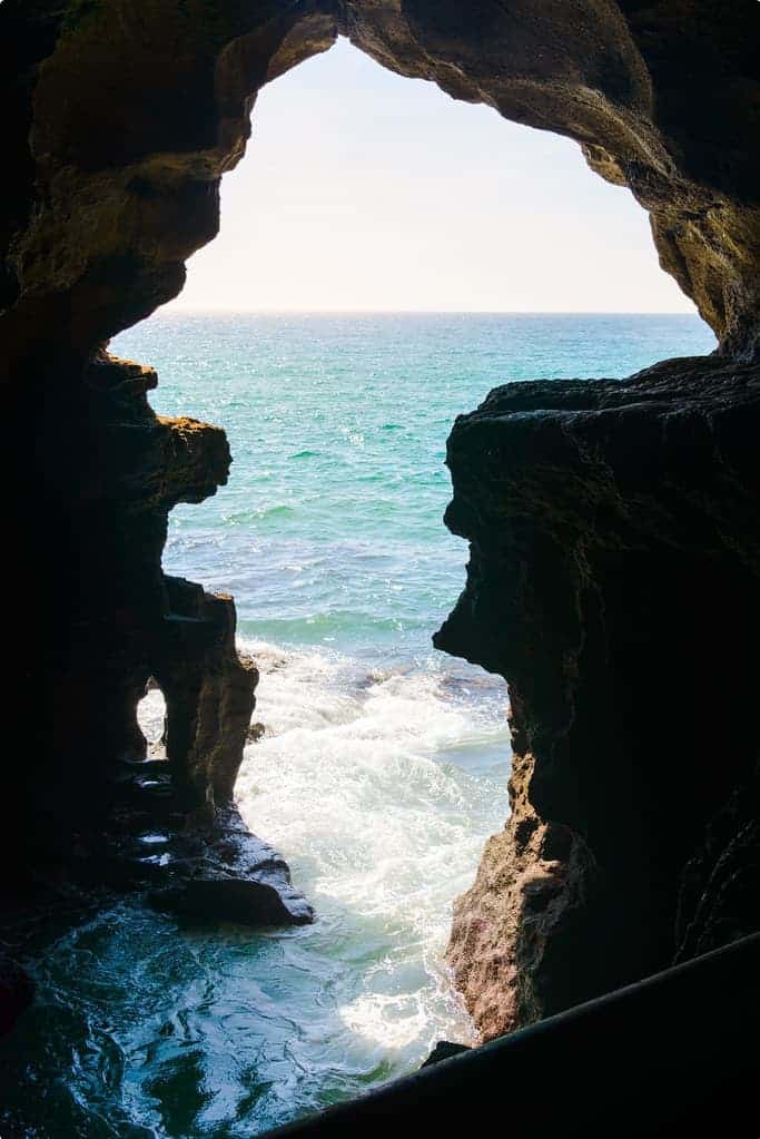 The Caves of Hercules and the amazing view of the Atlantic Ocean